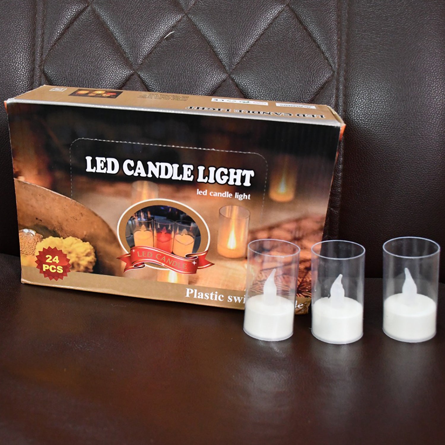 Flameless Candles With Transparent Plastic Covers Set Of 24 Pcs Led Flameless Candles With Transparent Plastic Covers Set Of 24 Pcs Led